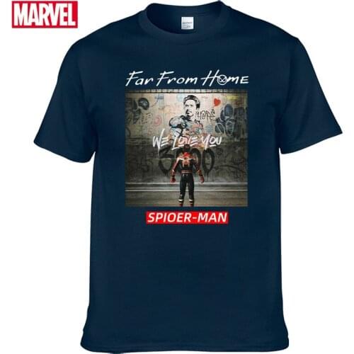 Marvel The Avengers Tom Holland Spider Man t shirt Short sleeve tee Mens shirts T-shirt cotton graphic t shirts 2021 Tops #108