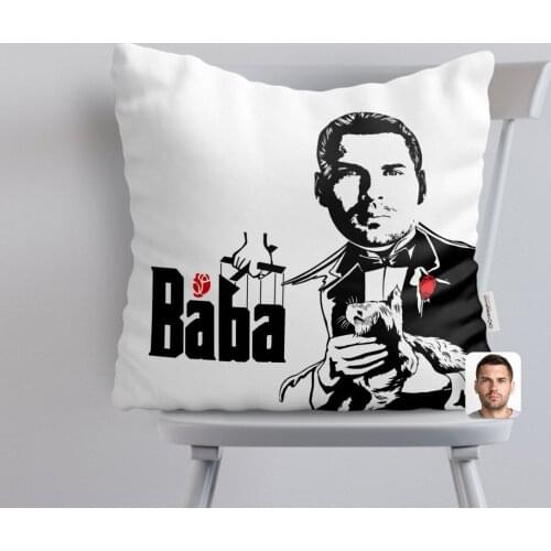 Personalized Custom Godfather Godfather Design White Yastık-7 Special Design Friends Lovers Gift Beautiful Memories Office Decoration