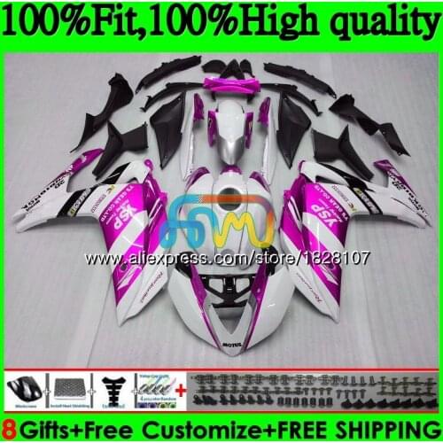 Injection For YAMAHA YZF R3 R25 R 25 YZFR25 14 15 16 17 113BS.135 YZF-R3 YZF-R25 YZFR3 Rose white 2014 2015 2016 2017 Fairings