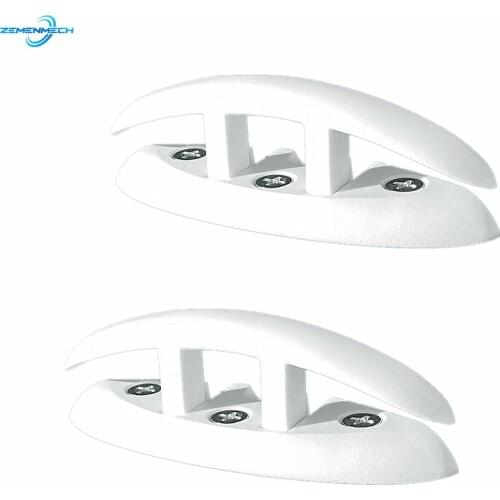 2PCS 5inch Nylon Sailboat Flip Up Folding Pull Up Cleat Dock Deck Boat Marine Kayak Hardware Line Rope Mooring Cleat Accessories
