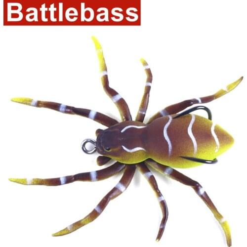 1pcs Spider Soft Bait pesca 8cm 7g Silicone Bait Artificial Softbait Lures Weedless Fishing Lure with Realistic Design