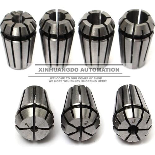 7Pcs ER11 Spring Collet Set For CNC Workholding Engraving & Milling Lathe Tool 1-7mm Industry Tool
