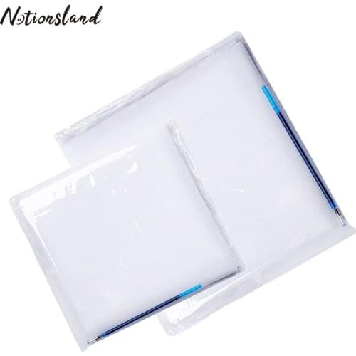 Transfer Paper with 1pc Embroidery Water Erasable Pen for Transfer Pattern on Fabric Cross Stitch Cloth Hand Painting DIY Craft
