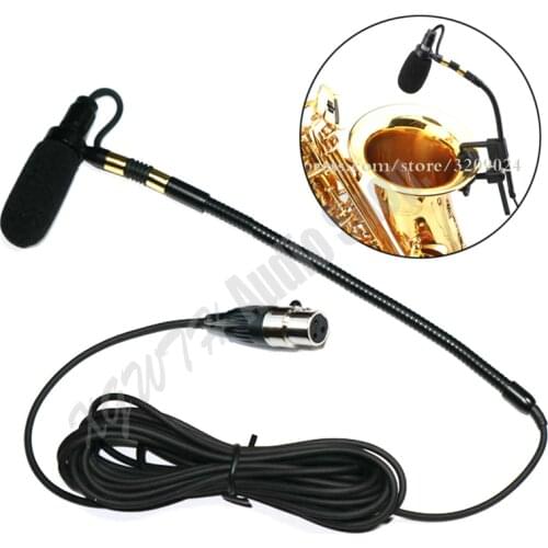Saxophone Stage Performance Instrument Clip Capacitor Microphone Headset AKG XLR 3 Pins TA3F