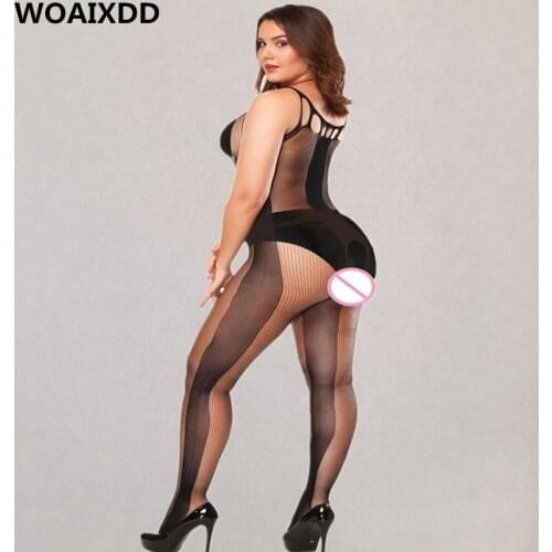 Sexy Fishnet Open Crotch Bodystockings Women Hollow Out Pantyhose Erotic Soft Comfort Intimates Underwear Adult Sexual Products