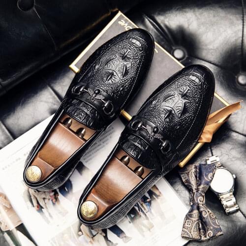 Stylish Shoes Italian Fashion Men Casual Shoes Leather Gents Street Wear Mens Mens Loafers Man Streetwear Sneakers