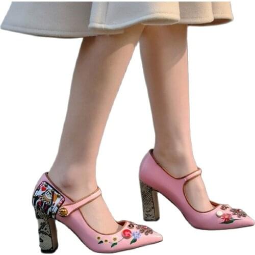 Кожаные туфли-лодочки WSNG China At AliExpress