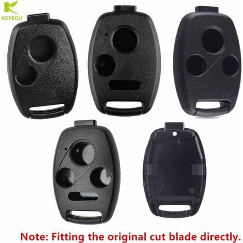KEYECU Replacement Remote Key Case Shell Fob for HONDA Accord Civic CRV Pilot 2007-2013 2/3/2+1/3+1 Buttons Without Blade