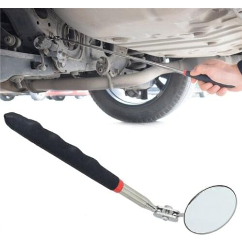 Automotive Maintenance Inspection Mirror Universal Sturdy Folding Telescopic Reflector Size Welding Chassis Inspection Mirror