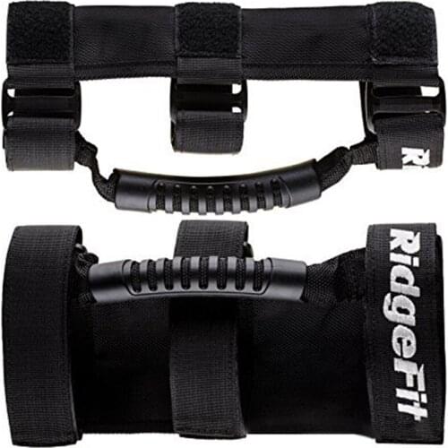 2 PCS /Set Grab Handle Set Compatible ForJeep Wrangler TJ YJ JK, Easy-to-Fit 3 Straps Design For 1987-2020 Models