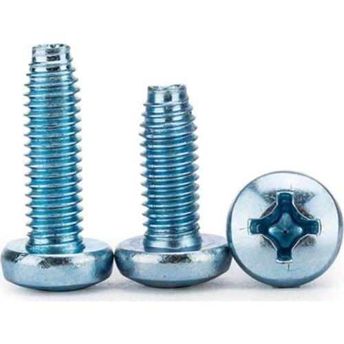 20PCS Pan head Self-Tapping Locked Screw Triangle Thread Anti-Loose Screws M6