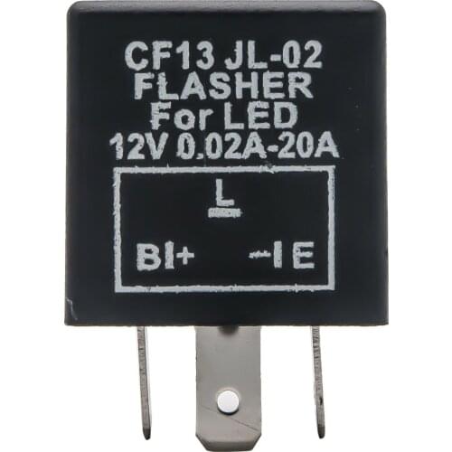 3Pin Motorcycle LED Flasher Relay 12V Car LED Turn Signal Light Blinker Relay Auto Motorbike Strobe Lamp Accessories