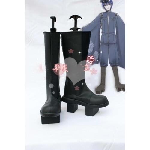 Anime VOCALOID KAITO Senbonzakura Boots Cosplay costume shoes Custom Made Halloween Free Shipping