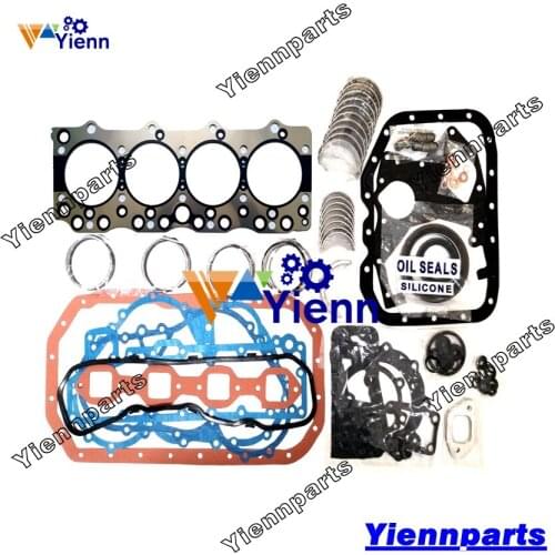 For Iseki For SX75 T7000 T7010 Overhual Re-ring Kit Piston Ring Full Gasket Kit Main Bearing Kit For ISUZU 4BD1 4BD1T Engine