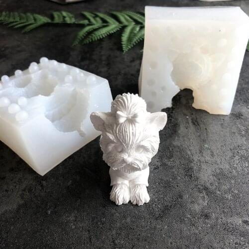 Cute Cartoon Dog Pet Liquid Silicone Mold Turn Sugar Soft Clay Molding Tool Q141