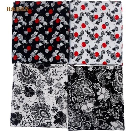 Poplin Cotton Fabric Floral Fruit Series Printed Plain Cloth,For DIY Sewing Quilting Woman&Girl Dress,SKirt,Material By Meter