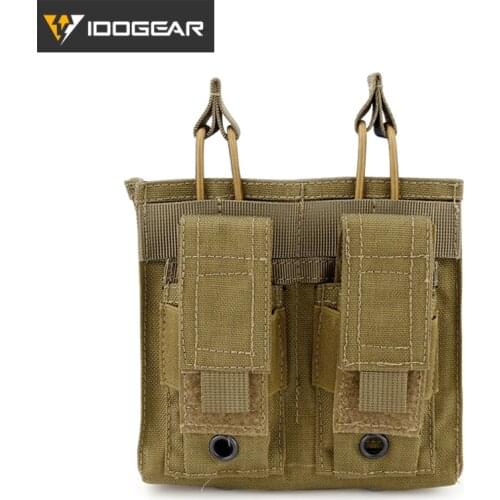 IDOGEAR 5.56 Magazine Pouch Double MAG Pouch Open-Top Tactical Airsoft Gear Hunting Mag pouches 3541