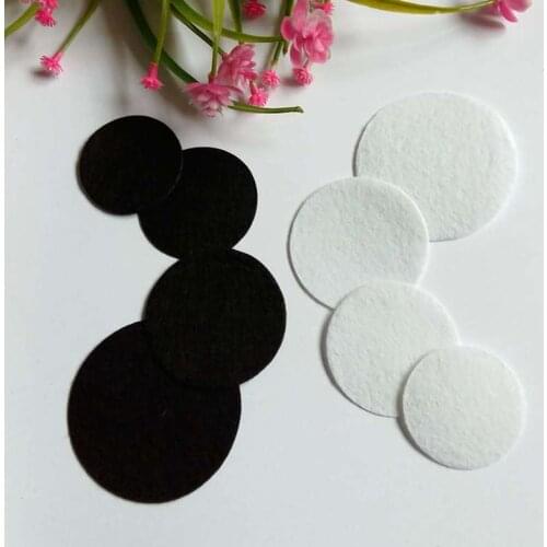200PCS/LOT 40/45/50/60mm Round Felt Fabric Pads DIY Eco-friendly Home Decor Accessory Patches Circle Felt Pads Fabric Flower Acc
