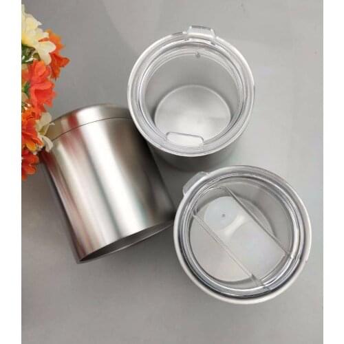 10Pcs 10oz Tumbler 304 Stainless Steel Double Wall 10OZ Vacuum Insulated Mug with Splash Proof Lid Beer Mug
