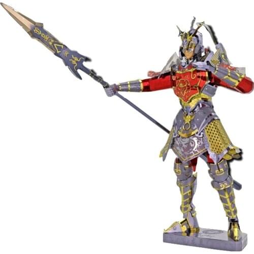 MU Art Model 3D Metal Puzzle the Legend of Qin LONG JU KNIGHT Model Kits DIY Laser Cut Assemble Jigsaw Toys For Kids Adults