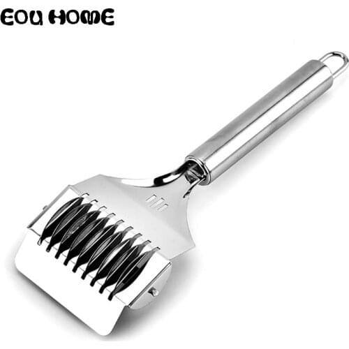 Stainless Steel Pasta Tools Spaghett Noodle Maker Lattice Roller Docker Dough Cutter Tool Kitchen Helper DIY Dough Cutting Tool