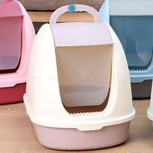Fully Enclosed Cat Litter Basin Cat Toilet Deodorization Large Anti-splash Cat Salad Stool Pot Cat Products Automatic