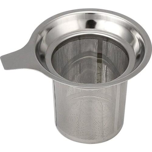 Practical Stainless Steel Mesh Tea Infuser Reusable Strainer Loose Tea Leaf Spice Filter Convenient Safety Tools A60