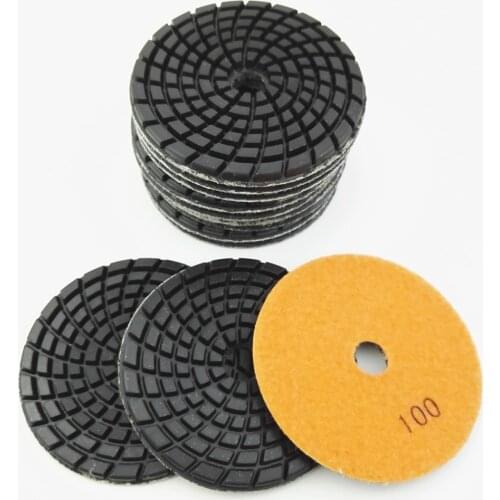 DIATOOL 12pcs 4inch Diamond Resin Bond Concrete Polishing Pads #100 Renew Pads Beton Floor Renew Reparing Disk Dia 100mm