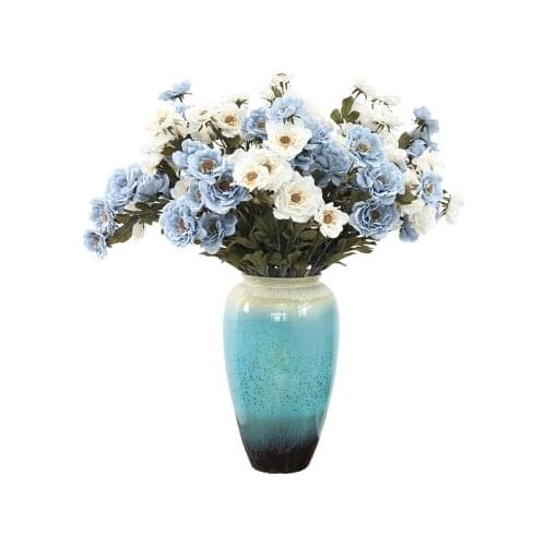 Wedding Decoration Artificial Flowers Valentines Day Gift Silk Flower Modern Style Snow Lotus Flower Peony for Home Decoration