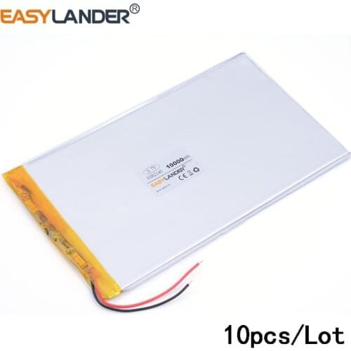 10pcs /Lot 3.7 V 10000 mah 5582145 lithium Li ion polymer rechargeable battery For e-book video game IPAQ MID pad