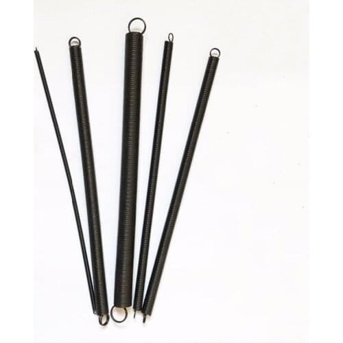 2Pcs 0.2mm 0.3mm 0.4mm wire diameter steel tension spring with hook strong extension stretch springs 300mm Length 2mm-4mm OD