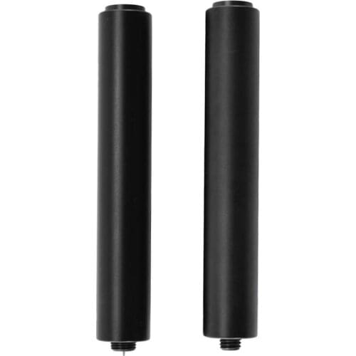 2pcs/Set Aluminum Pool Cue Extension Extender Adapter For Mezz and American Billiards Cues Sticks Black