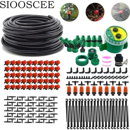 50/30m Watering Drip Irrigation System Automatic Watering Kit Garden Watering Timer Hose System Greenhouse Drip Irrigation