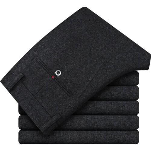 Spring Autumn New Fashion Mens Casual Pants High Quality Brand Business Pants male Clothing Cotton Formal Trousers Men 38 40 42