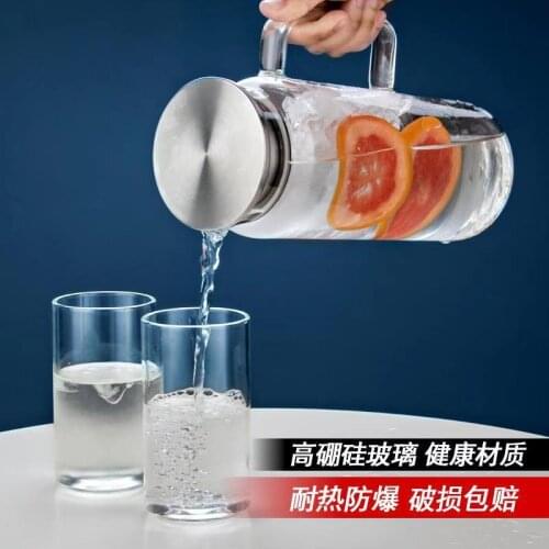 Flower teapot Heat Resistant Glass Stainless Steel Infuser Heated Container Tea Pot Good Clear Kettle tea sets tea infuser