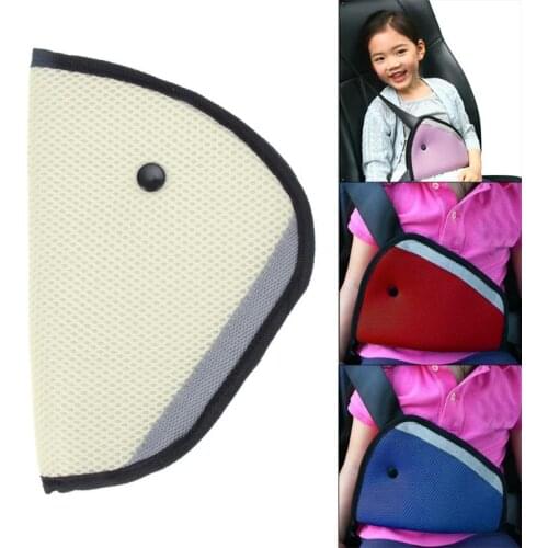 Baby Kids Car Safety Cover Strap Adjuster Pad Harness Seat Belt Clip Flame-Retardant Hot Pressing Composite Sponge Multi-colored