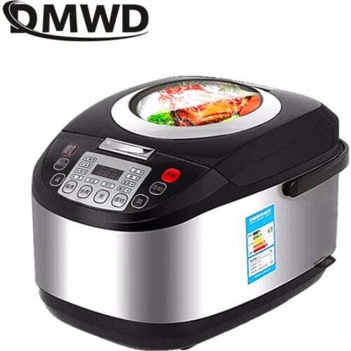 CUKYI Electric Rice Cooker 5L Timing Reservation Food Heating Pressure Cooking Steamer 2-8 People Soup Stew Pot Cake 24H EU US