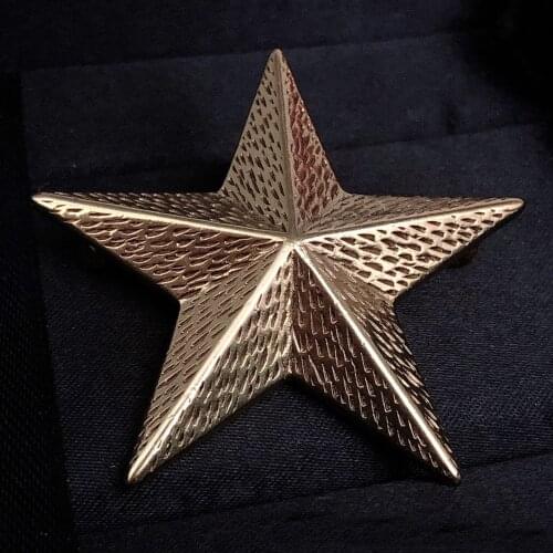 Brand Fashion Jewelry Vintage Style Star Brooch Jewelry Light Gold Color Fine Top Quality Cute Lovely Jewelry