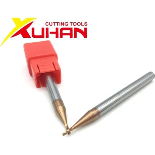 HRC55 Carbide end mill 1 1.5 2 2.5 3 3.5 4 4Flutes Milling Cutter Alloy Coating Tungsten Steel cutting tool CNC maching Endmills