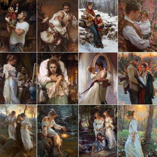 Portrait Diamond Painting Beauty Cross Stitch Embroidery Forest 5D Diy Mosaic Kit Hand-Inlaid Craft Gift Design Home Decoration