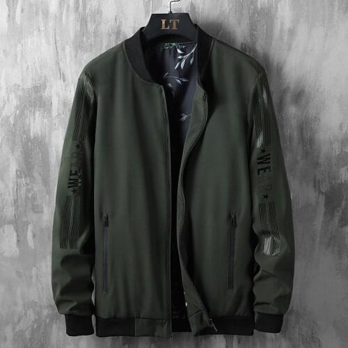 Spring Mens Jacket Streetwear Casual Jackets Male Pilot Bomber Coat Autumn Mens Jackets Large Size Windbreakers 5xl 6xl 7xl 8xl