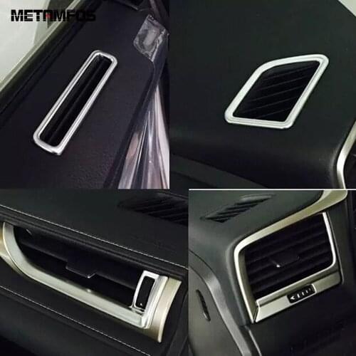 For Lexus RX 2016 2017 Matte Front Air Condition Vent Outlet Cover Trim Molding Sticker Decoration Inner Accessories Car Styling