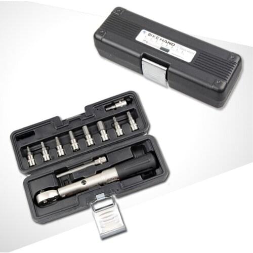 BIKE HAND YC-617-2S Bicycle Torque Wrench Set Allen Key Spline End Wrenches Kit Professional Cycling Repair Tools