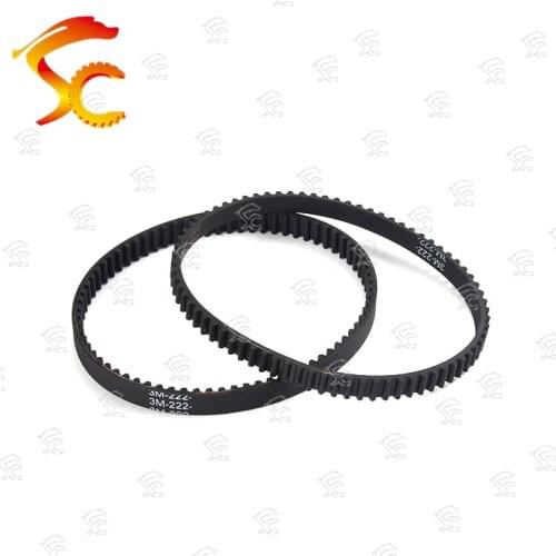 HTD 3M Belt 3M-222 length 222mm Teeth 74 closed loop rubber Drive Belt width 6mm/10mm/15 printer closed loop 3D printer