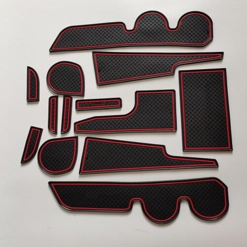 For Perodua Ativa 3D Rubber Mat Non-Slip Mat Interior Cup Pad Auto Door Groove Mat Dustproof Car Gate Slot Cushion