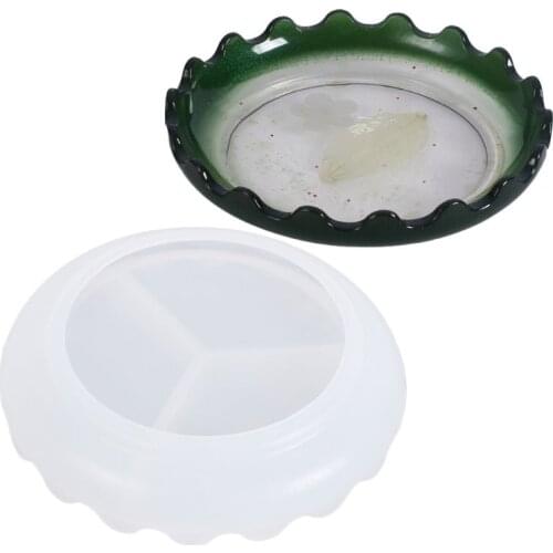 Crystal Epoxy Resin Mold Wave Dish Casting Silicone Mould Handmade DIY Crafts