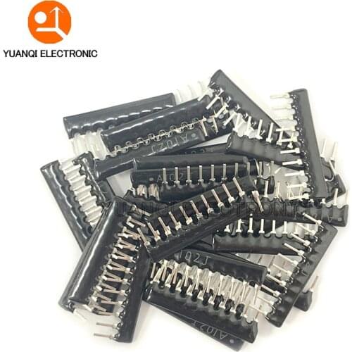 200pcs DIP exclusion Network Resistor array 10pin 1K 2.2K 3.3K 4.7K 5.1K 10K 47K 100K ohm
