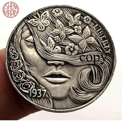 Butterfly Fairy 1937 Copy Coin A Hundred Years of Happy Marriage Copper Coins