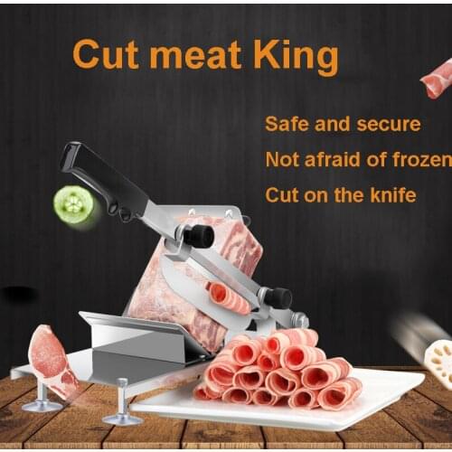 Meat Cutting Slicer Mutton Roll slicing machine Stainless Steel home Beef Meat Slicer machine