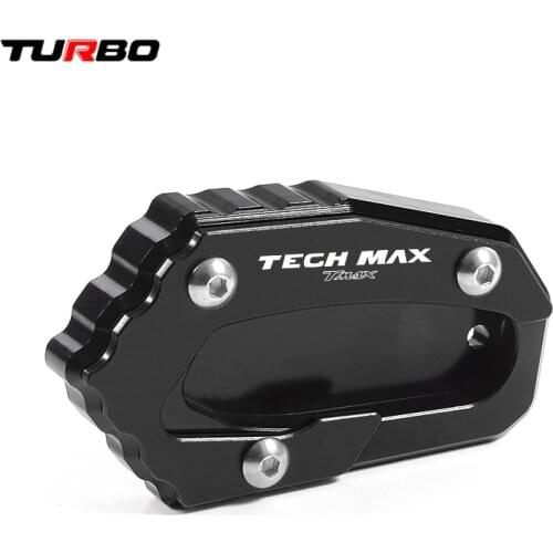 TechMAX LOGO For YAMAHA Tmax 560 Tech Max 560 TMAX560 Motorcycle Side Stand Foot Enlargement kickstand extension Plate 2020